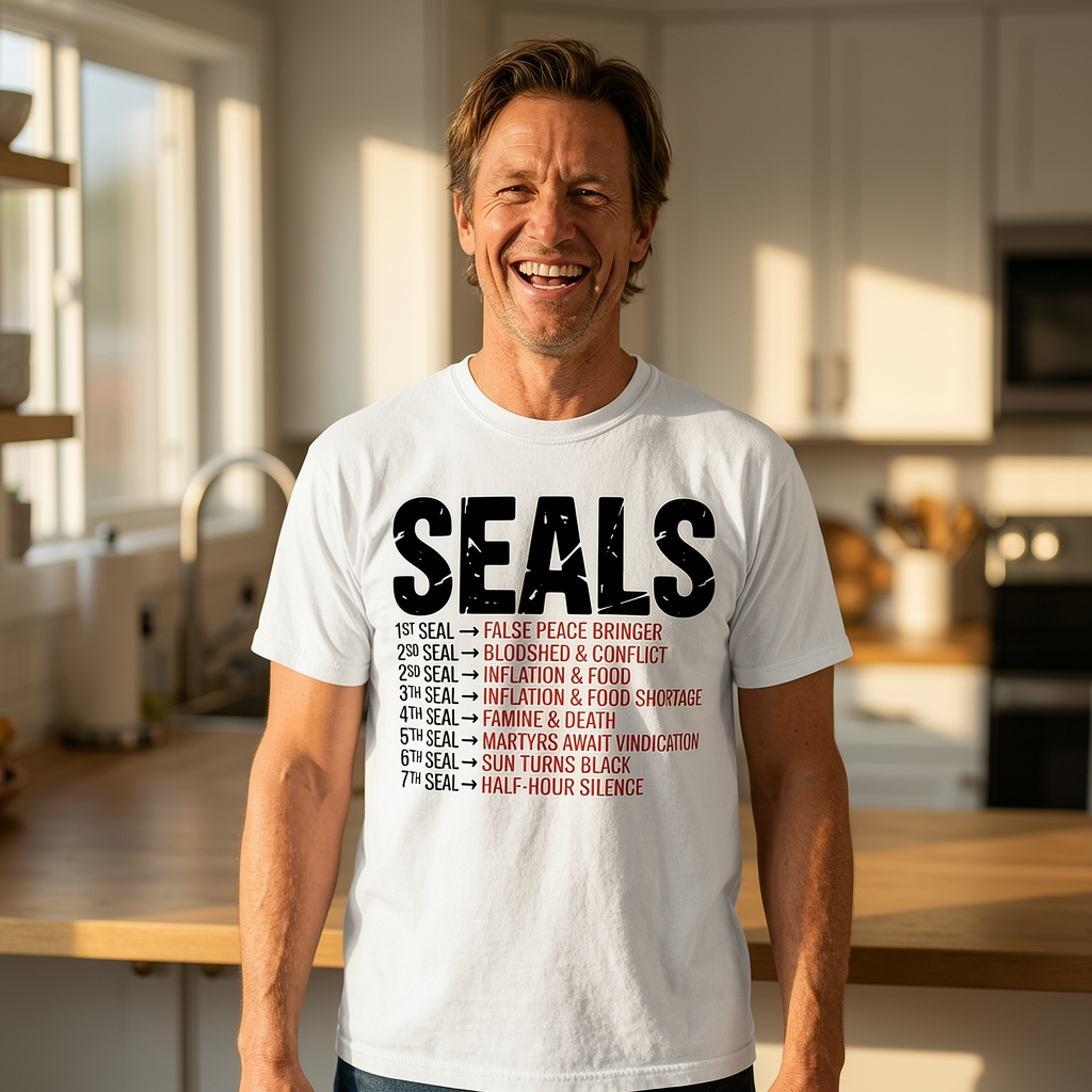 Premium Unisex Crewneck T-shirt [7 Seals of Wrath]