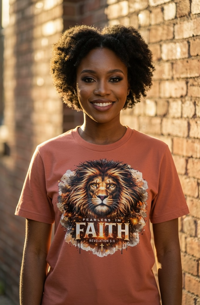 Premium Unisex Crewneck T-shirt [Womens Lion of Judah]