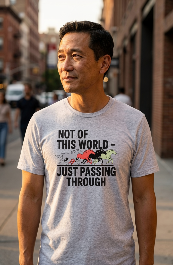 Premium Unisex Crewneck T-shirt [Mens Not of This World]